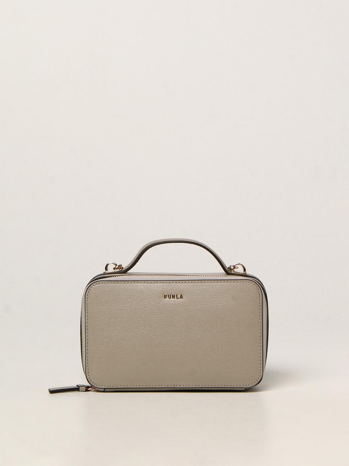 FURLA Babylon Mini bag in saffiano leather White Furla mini bag