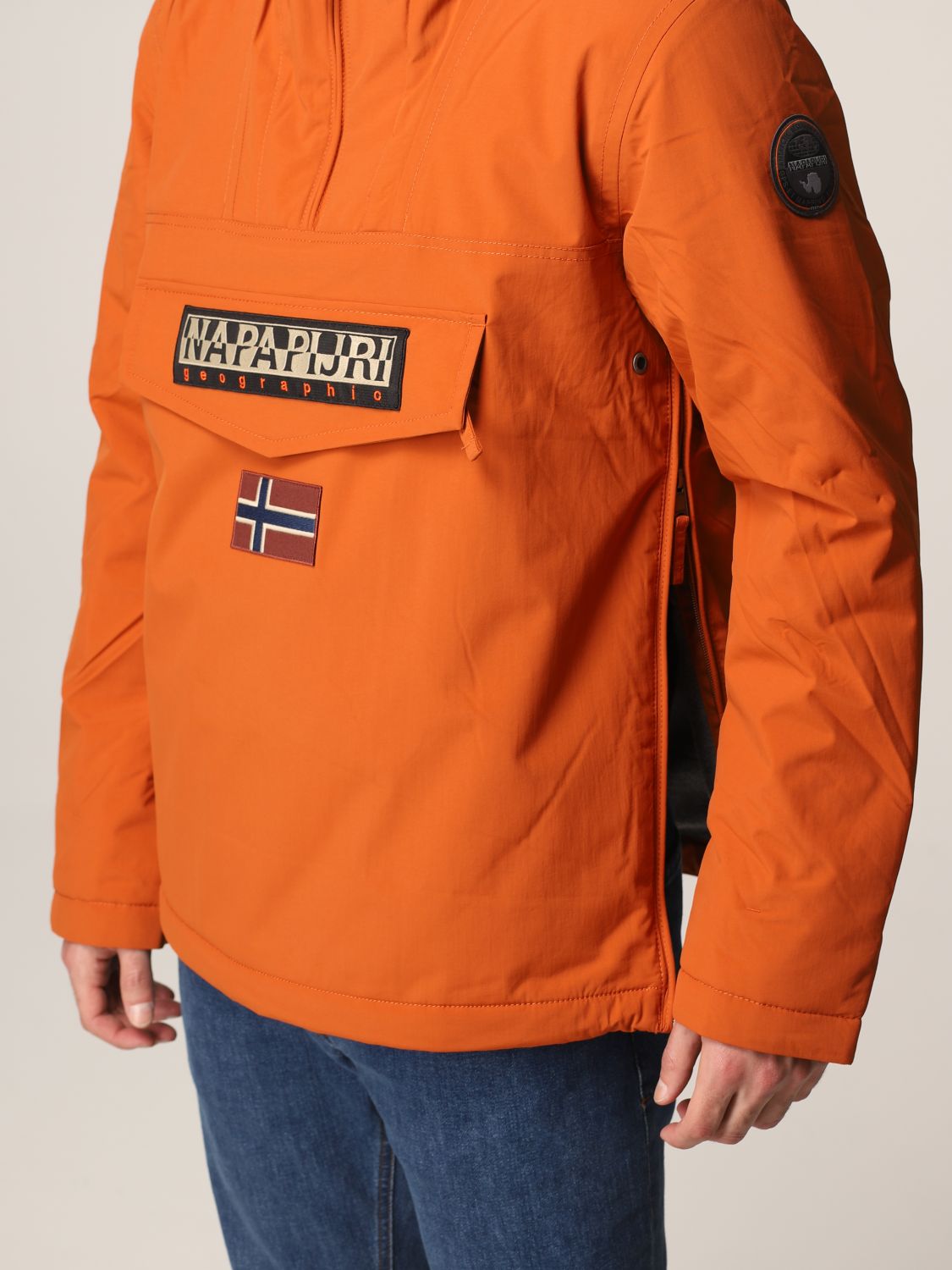 discretie Verstenen fossiel NAPAPIJRI: jacket for man - Orange | Napapijri jacket NA4EGZ online on  GIGLIO.COM