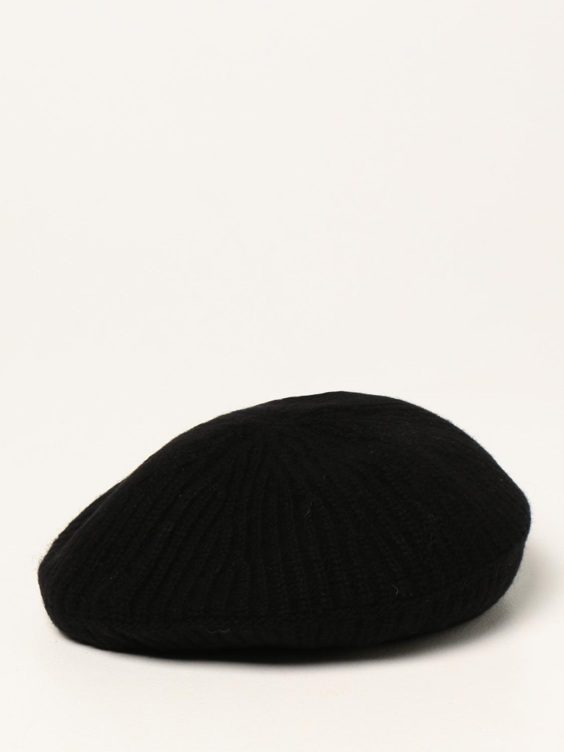 ganni beret black