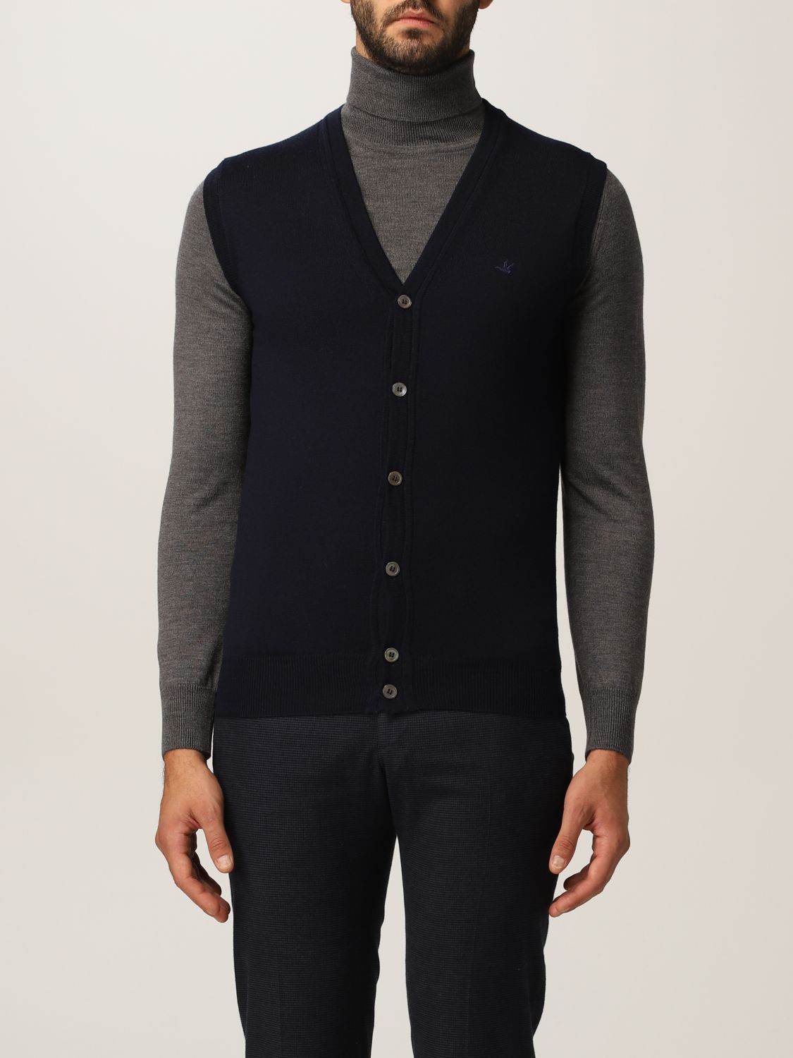 Suit vest Brooksfield: Sweater men Brooksfield navy 1