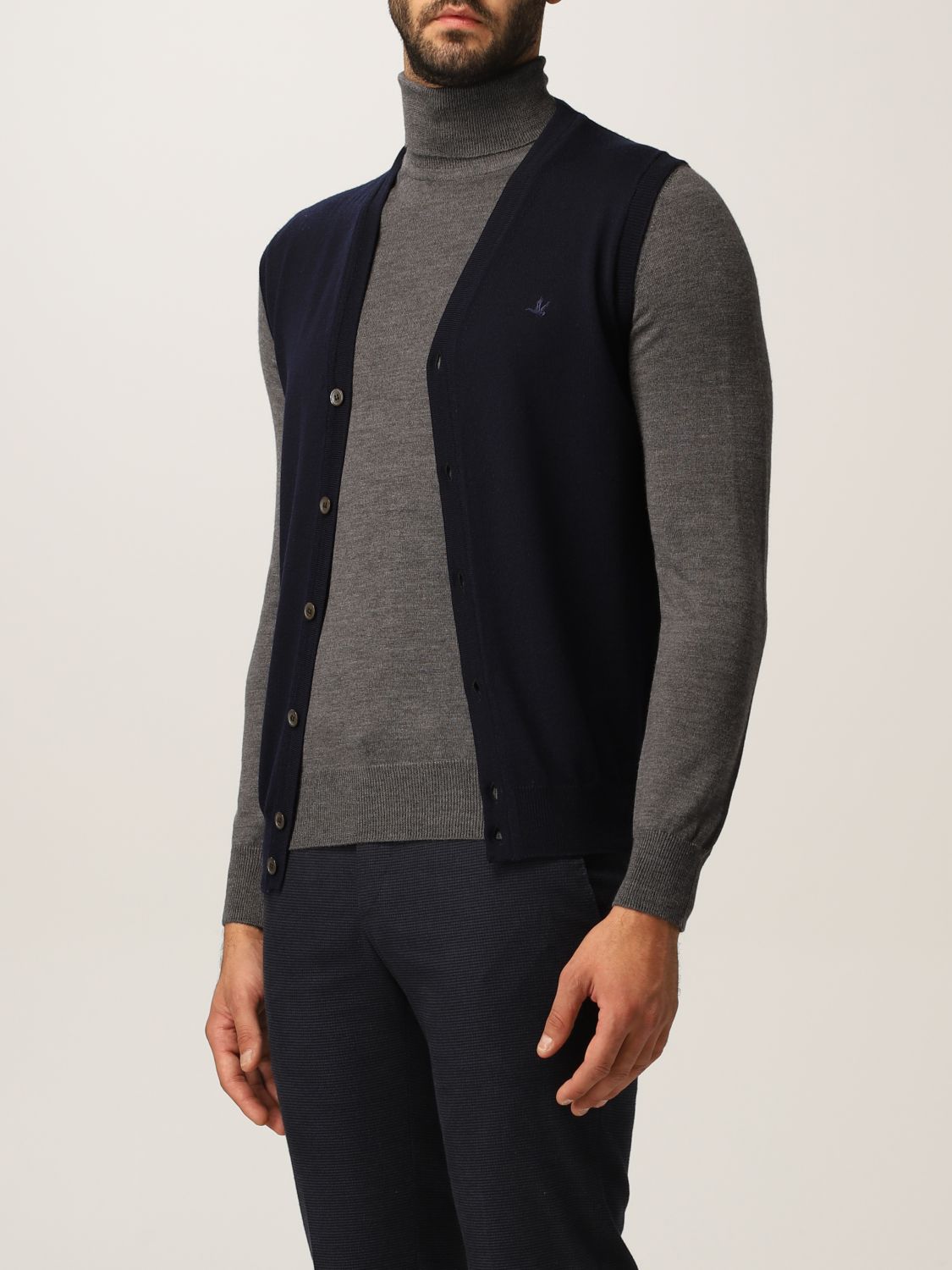 Suit vest Brooksfield: Sweater men Brooksfield navy 3