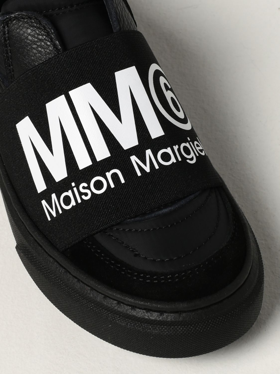 Scarpe Mm6 Maison Margiela: Sneakers MM6 Maison Margiela con banda logata nero 4