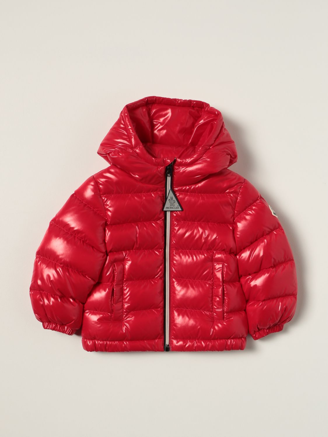 Jacket Moncler: New Aubert Moncler shiny down jacket red 1