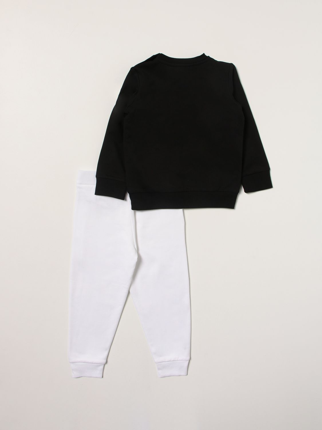 Completo Moncler: Set felpa + pantalone jogging Moncler in cotone nero 2