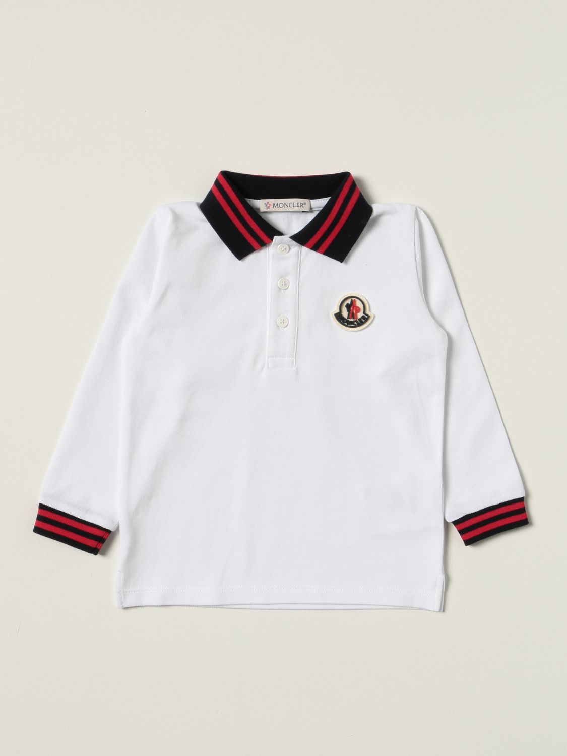 Moncler Babies' Polo Shirt In Cotton With Logo | ModeSens