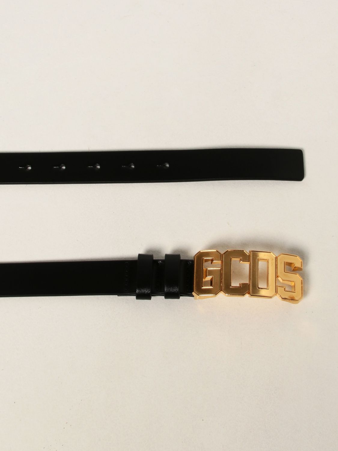 Belt Gcds: Gcds leather belt gold 2