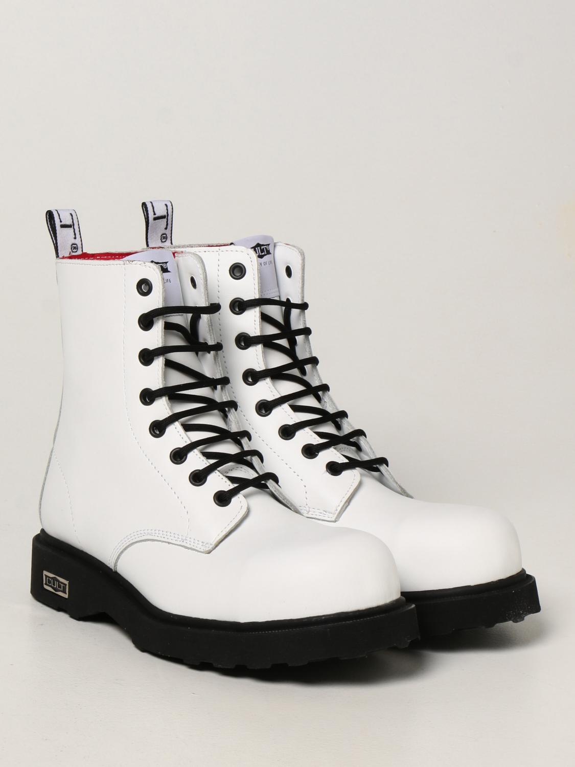 CULT BOLT: Anfibio in pelle - Bianco | Stivaletti Cult Bolt 21ICASSC664400  GIGLIO.COM