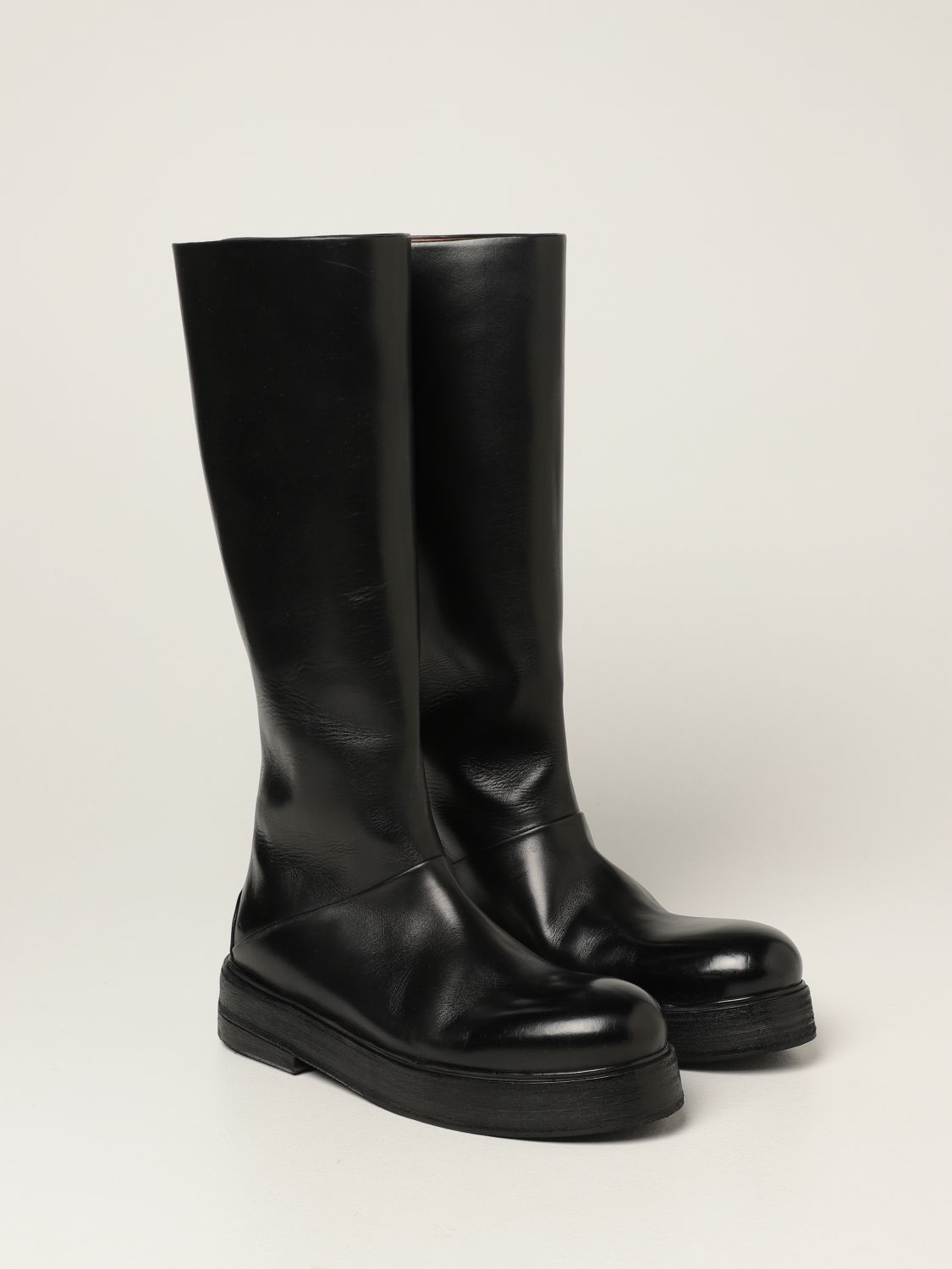 靴子 Marsèll: Marsèll Zuccolona 皮革靴子 黑色 2