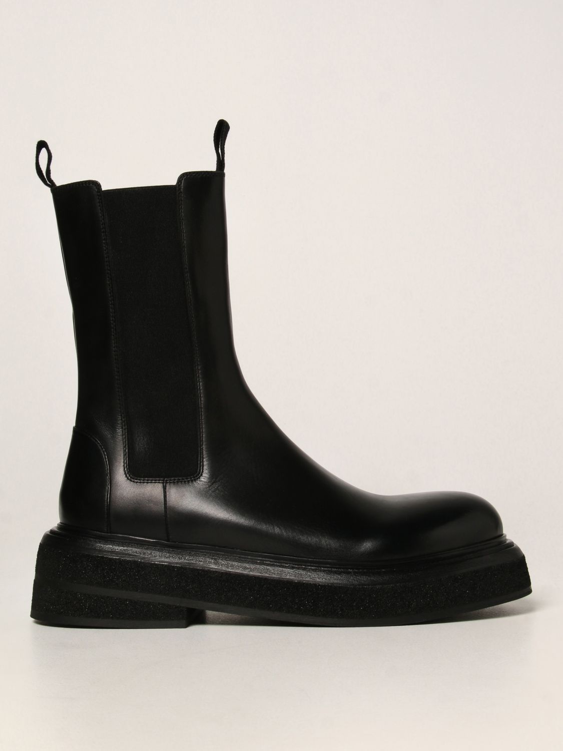 MARSÈLL: Zuccone leather boots - Black | Marsèll boots MM4115118 online ...