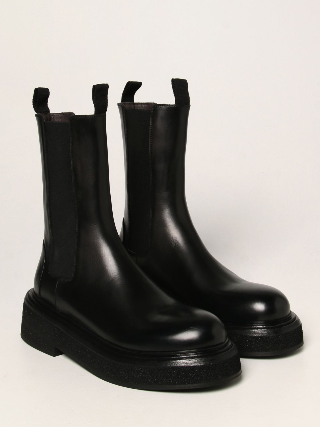 MARSÈLL: Zuccone leather boots - Black | Boots Marsèll MM4115118 GIGLIO.COM