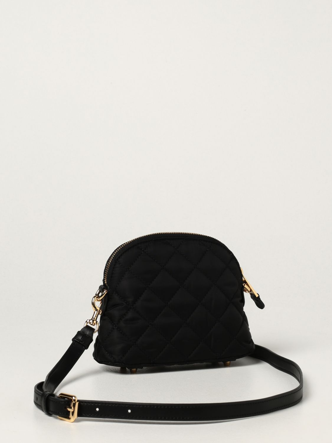 Mini sac à main Moschino Couture: Sac Moschino Couture en nylon matelassé noir 3