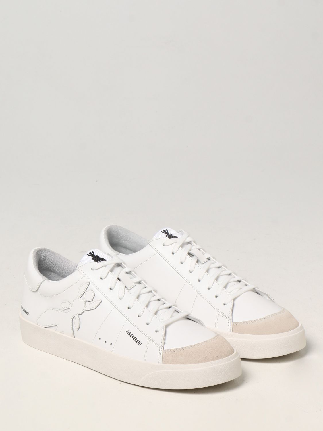 PATRIZIA PEPE: sneakers in smooth leather - White | Sneakers Patrizia ...