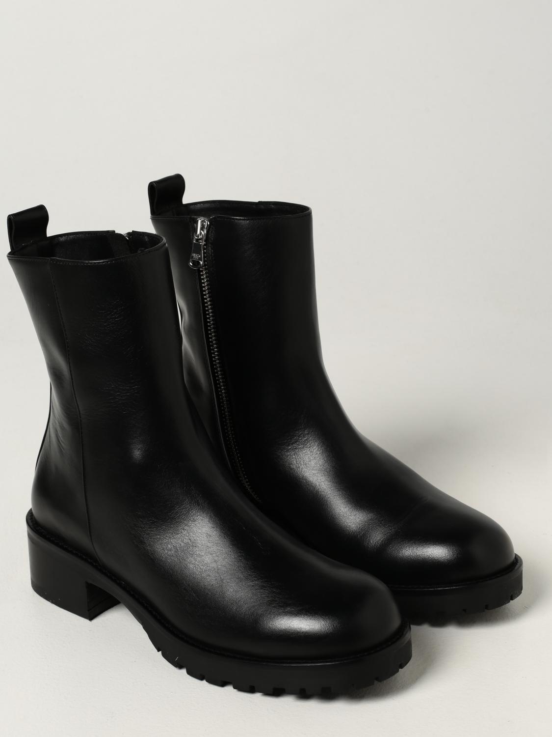 PATRIZIA PEPE: Stivaletto in pelle liscia - Nero | Stivaletti Patrizia Pepe  2VA407 A3KW GIGLIO.COM
