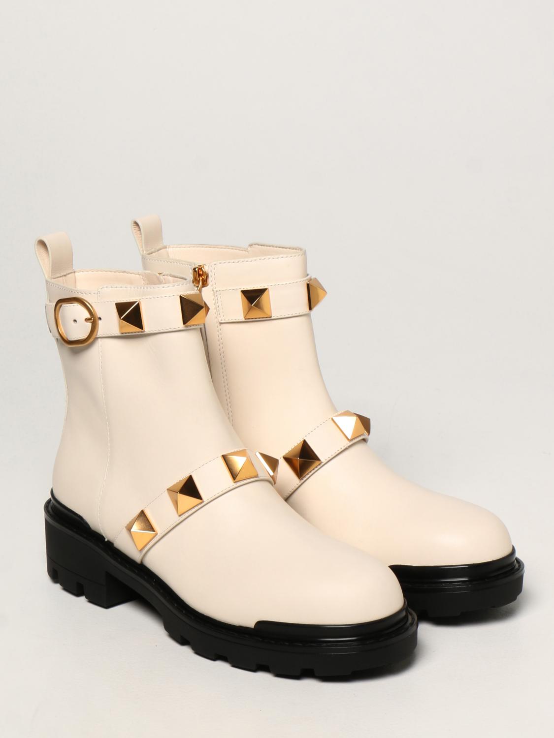 valentino cream boots