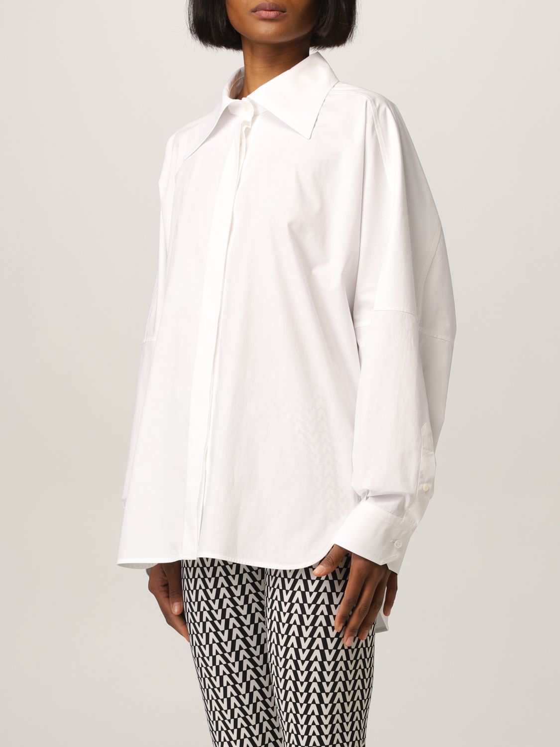 Camisa Valentino: Camisa mujer Valentino blanco 4