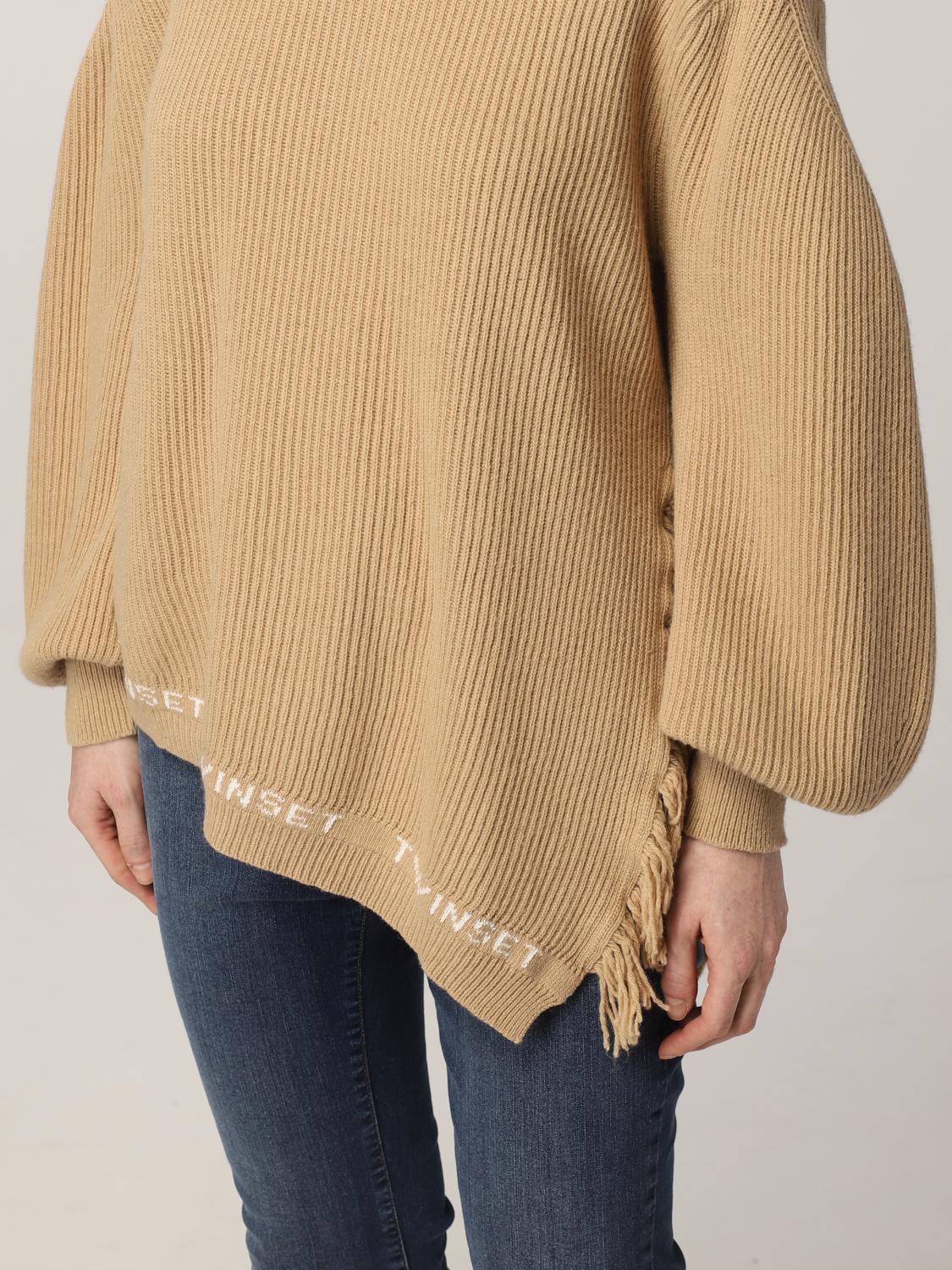 oversized camel sweater