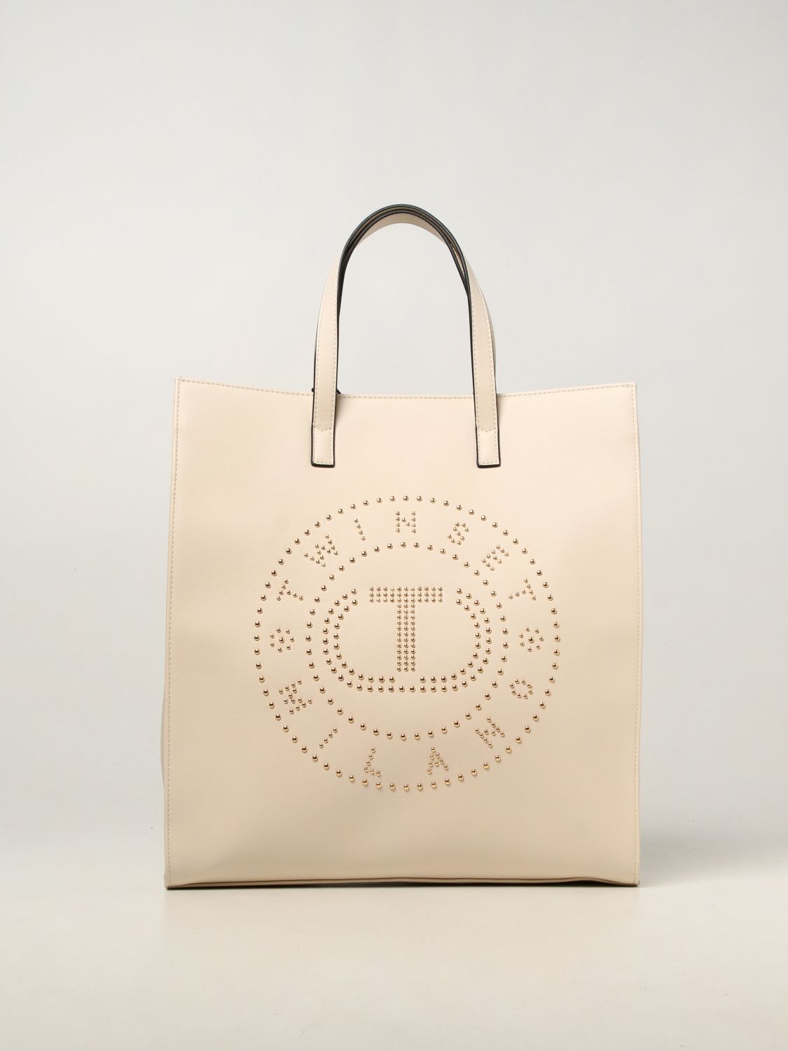 TWINSET: Twin-set bag in synthetic leather - White | Twinset tote bags ...