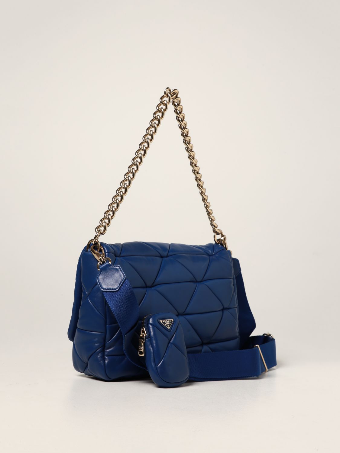 Prada Blue Bag - 45 For Sale on 1stDibs