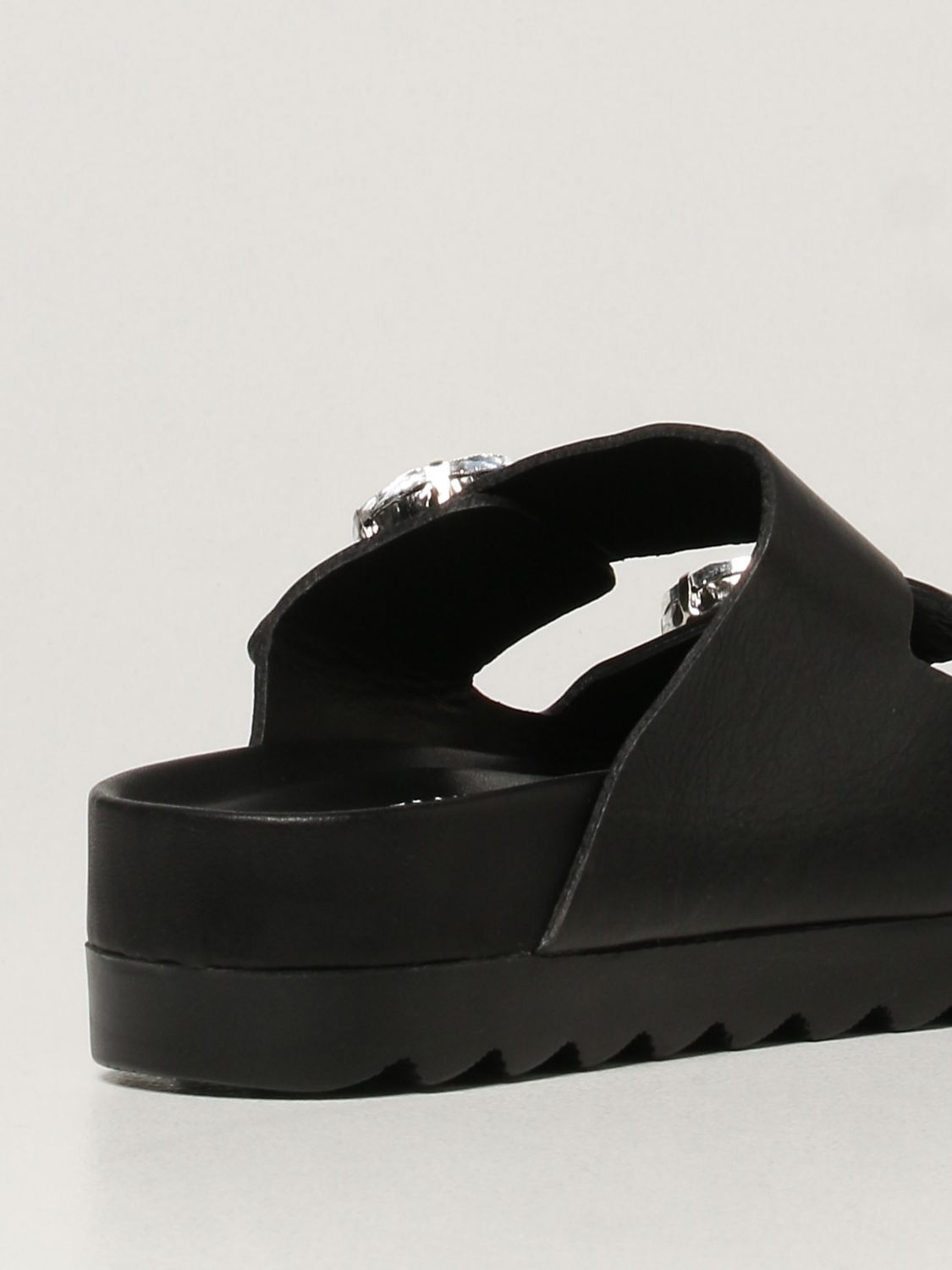 Sandales plates Inspiration Concrete: Chaussures femme Inspiration Concrete noir 3