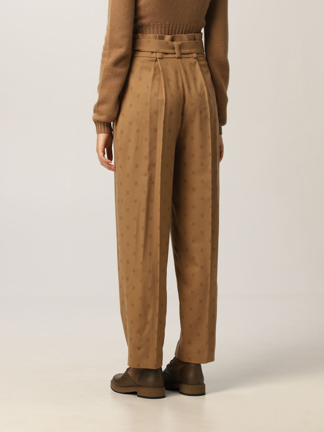 Trousers Fendi: Trousers women Fendi camel 3