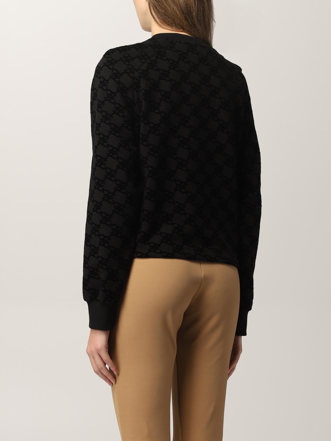 FENDI: sweatshirt for woman - Black | Fendi sweatshirt FS7102 AGU7 online  at GIGLIO.COM