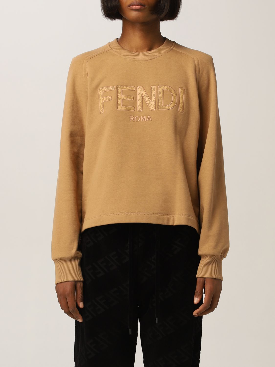 Fendi cotton jumper with logo