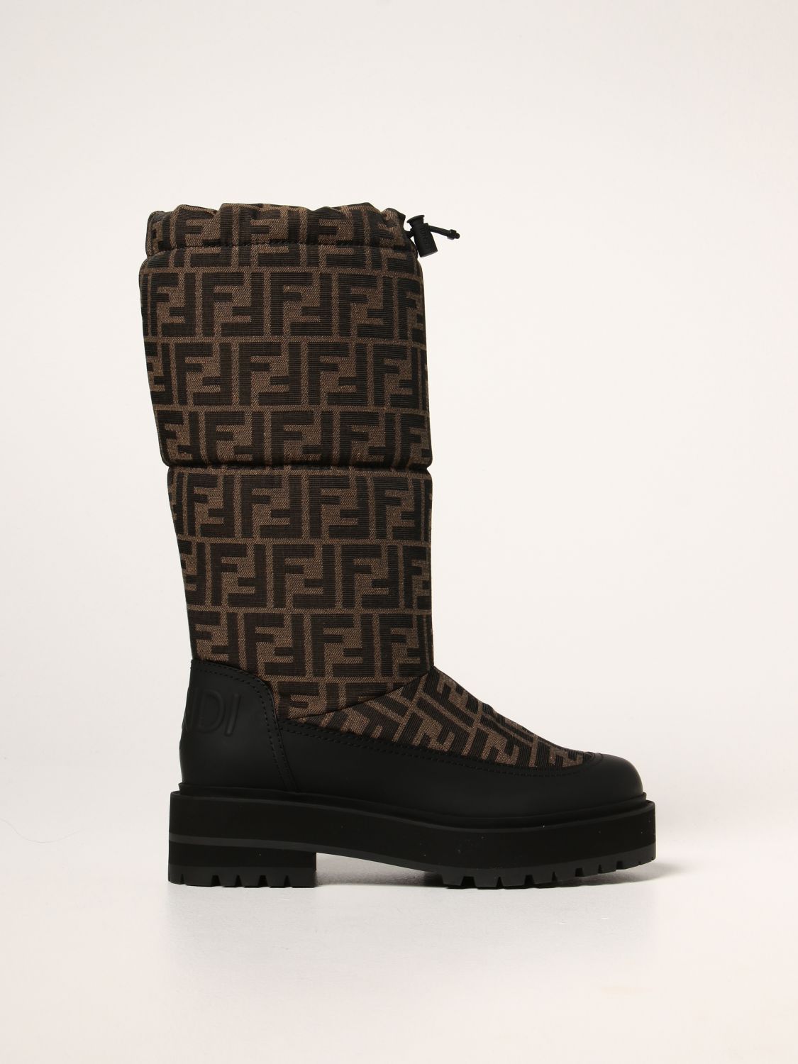 Boots Fendi: Signature Fendi boots in FF fabric black 1