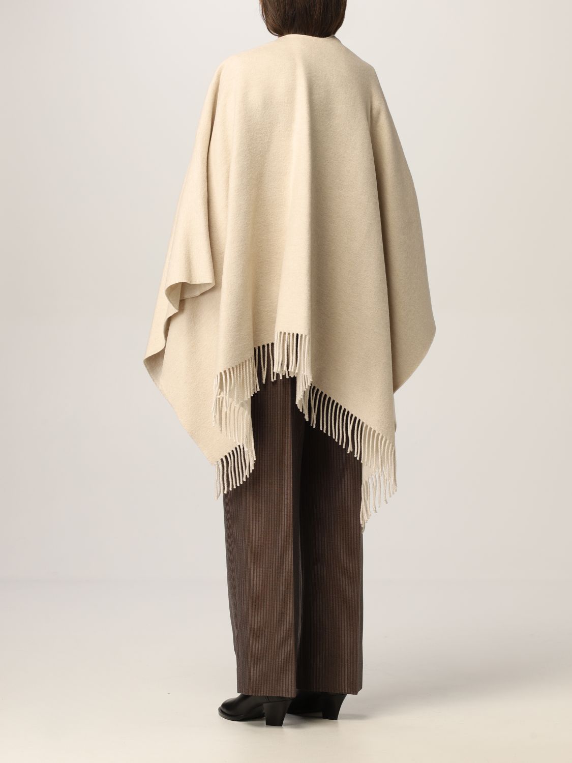 Cloak Fendi: Fendi cape in wool and cashmere yellow cream 3