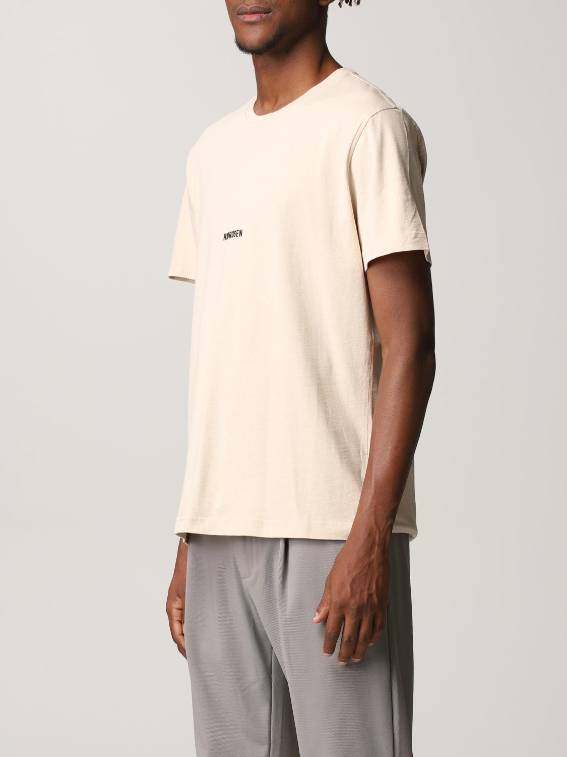 HYDROGEN: T-shirt men - Yellow Cream | T-Shirt Hydrogen 294612 GIGLIO.COM
