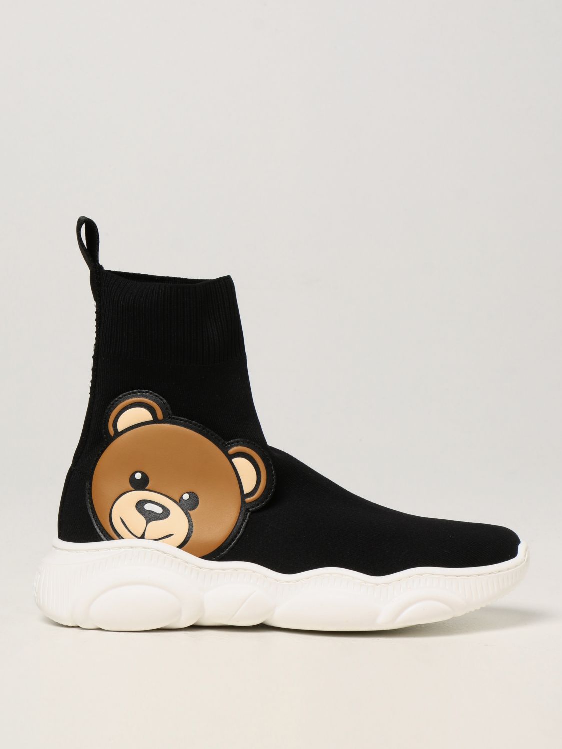 Shoes Moschino Baby: Moschino Baby sock trainers with Teddy black 1