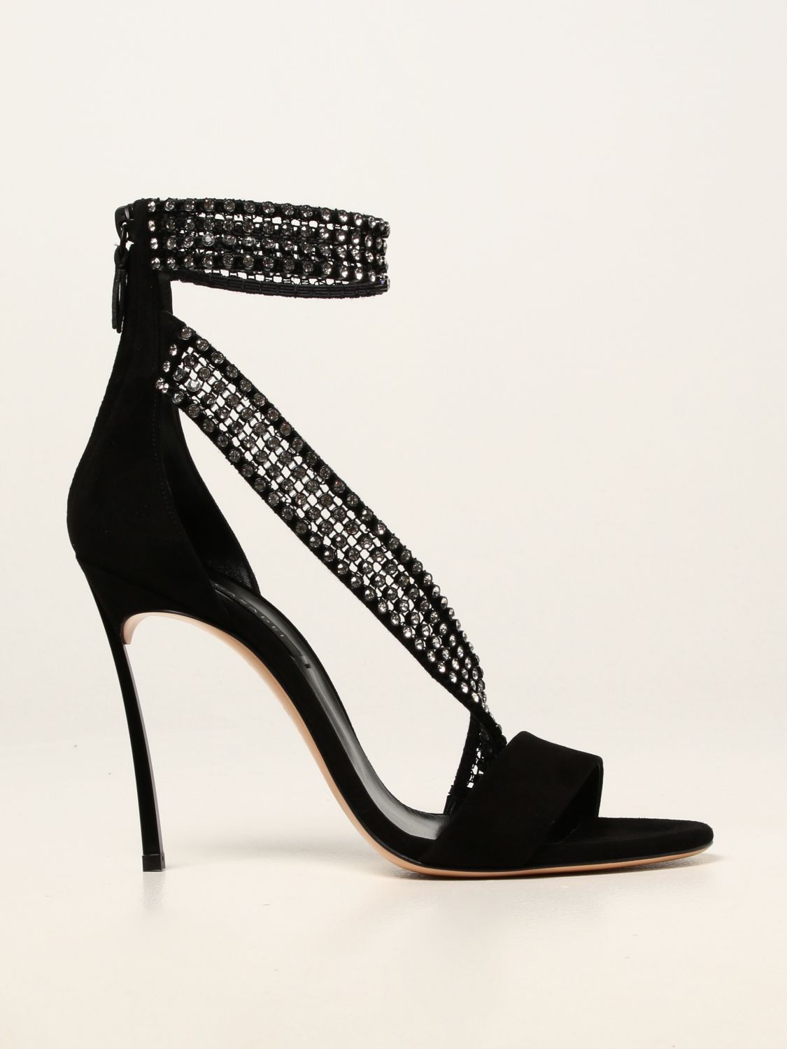 Sandalias de tacón Casadei: Zapatos mujer Casadei negro 1