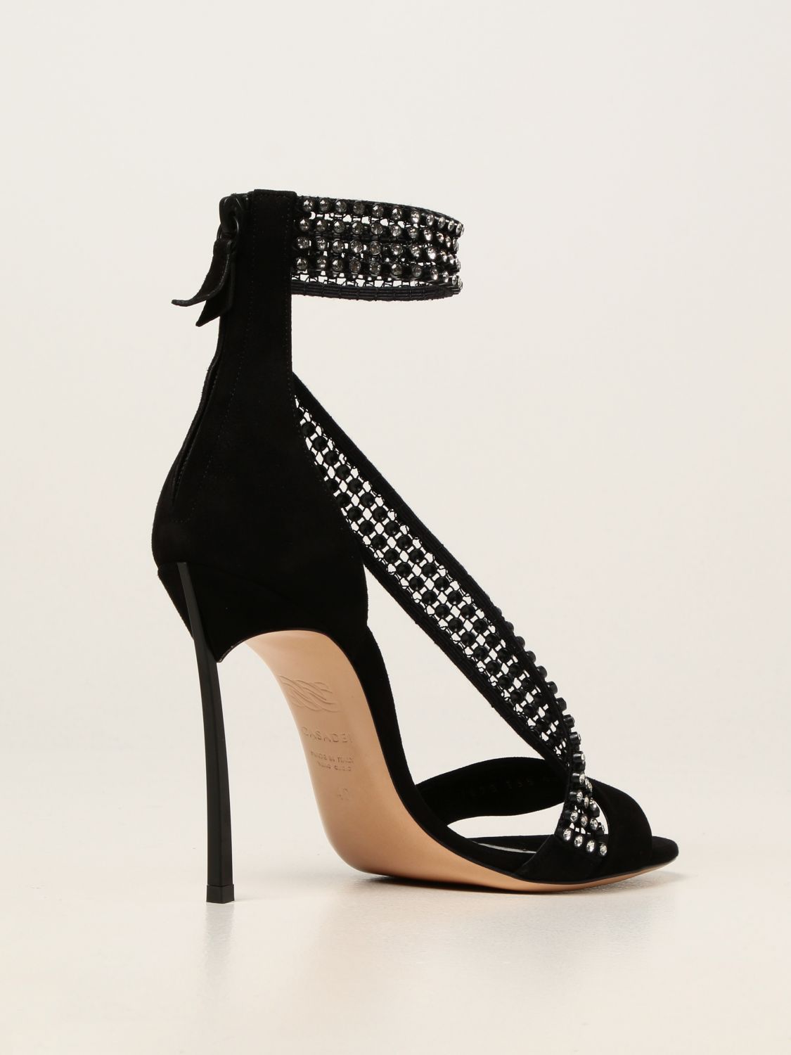 Sandalias de tacón Casadei: Zapatos mujer Casadei negro 3