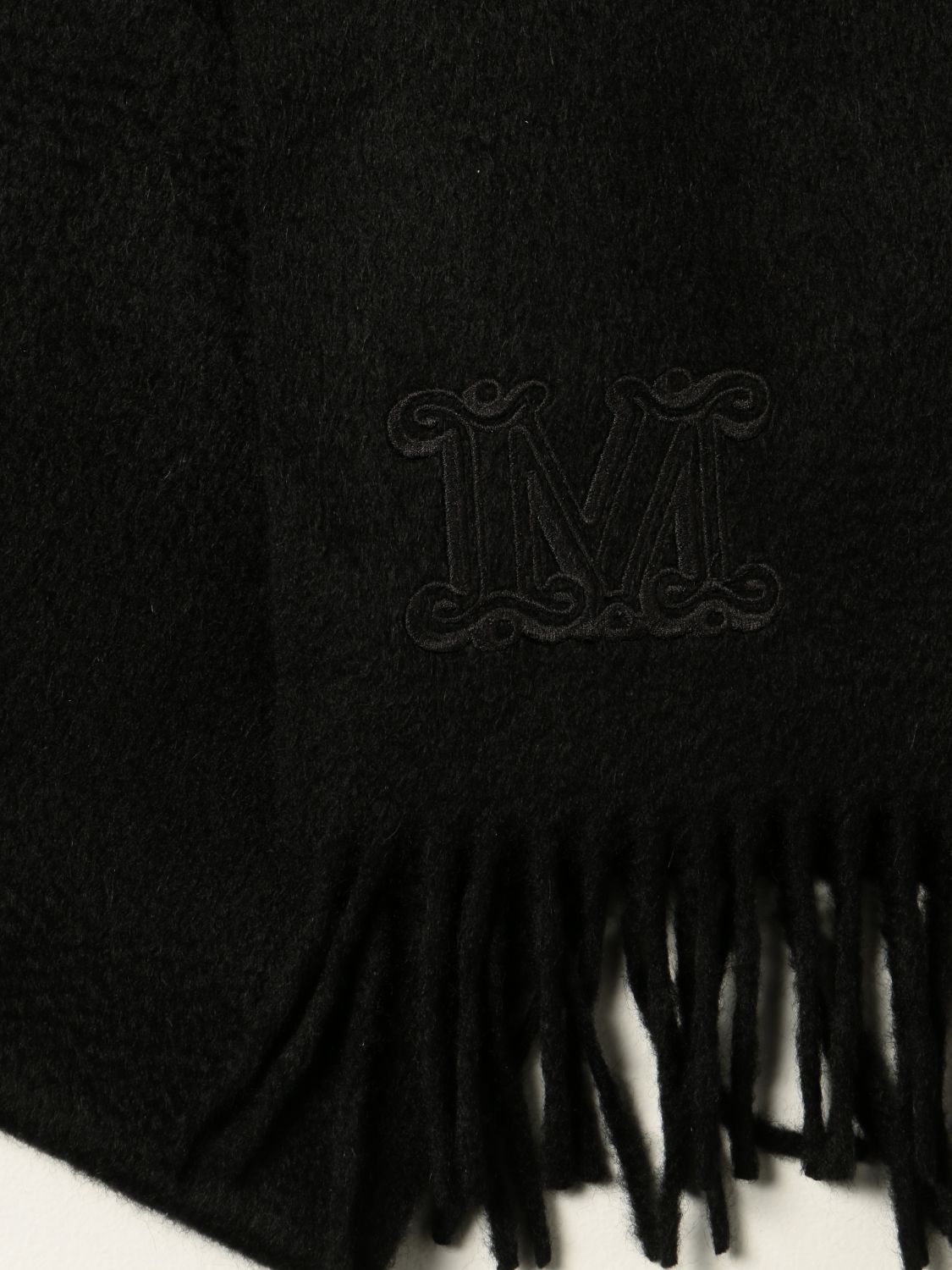 Scarf Max Mara: Max Mara cashmere scarf black 4
