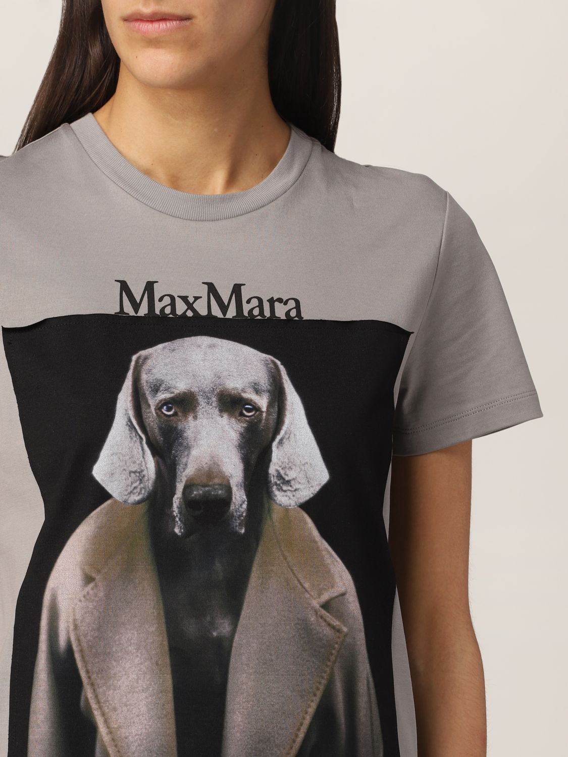 日本直営 Max Mara Dogstar コットンTシャツ Lサイズ inspektorat
