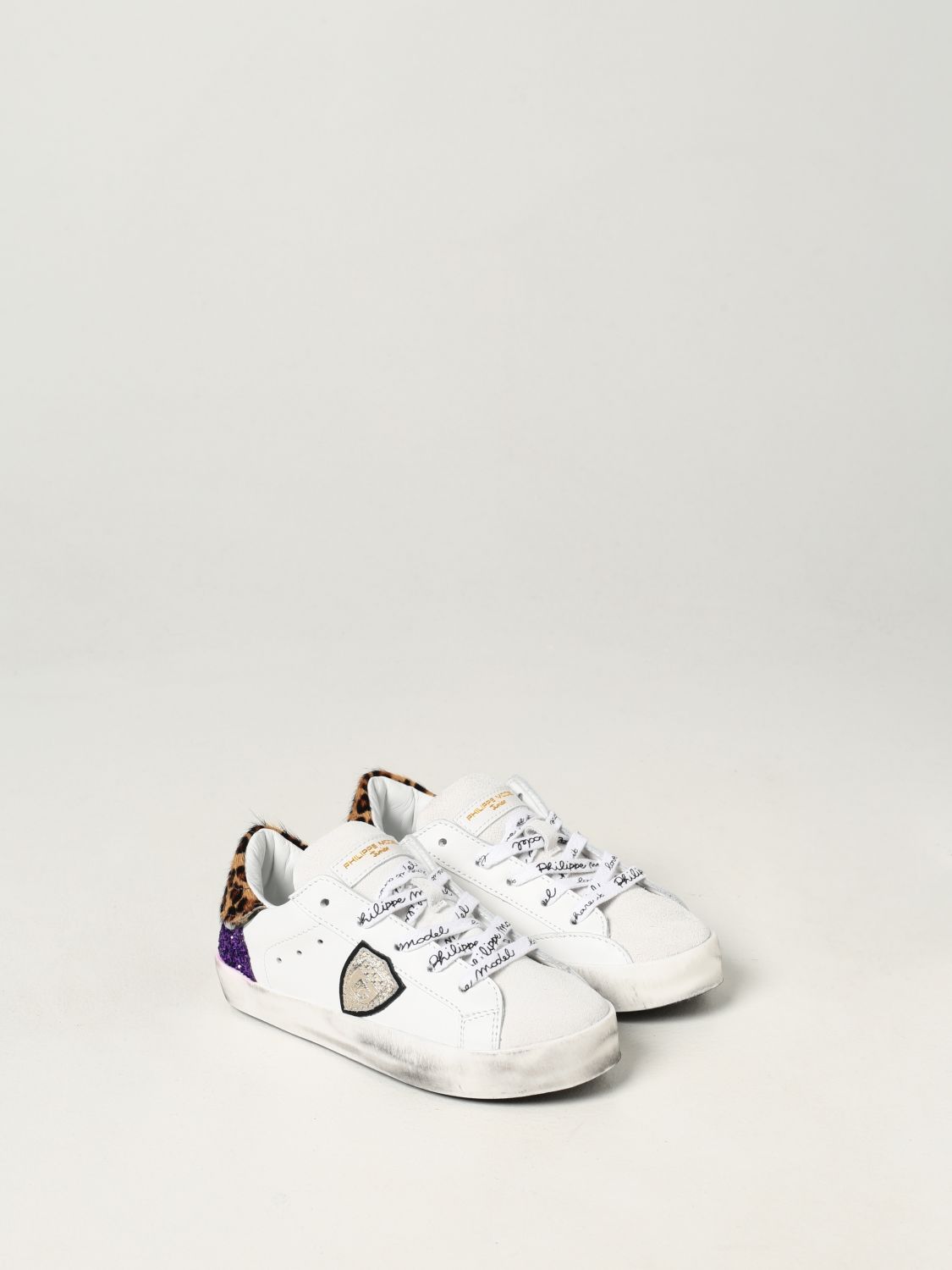 Chaussures Philippe Model: Chaussures enfant Philippe Model violet 2