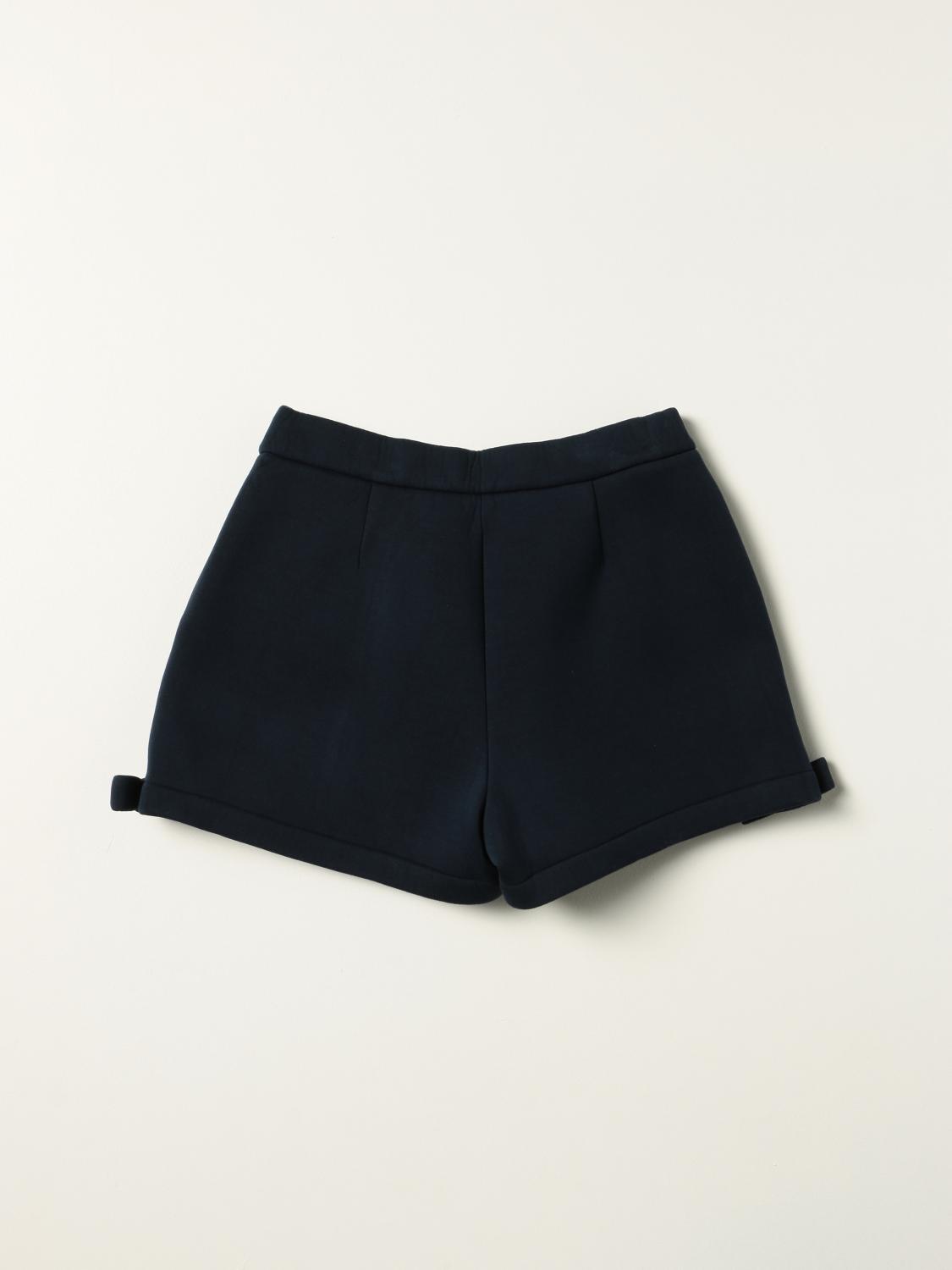 SIMONETTA: Shorts con fiocco - Blue | Pantaloncino Simonetta 1P6079 A0012  GIGLIO.COM