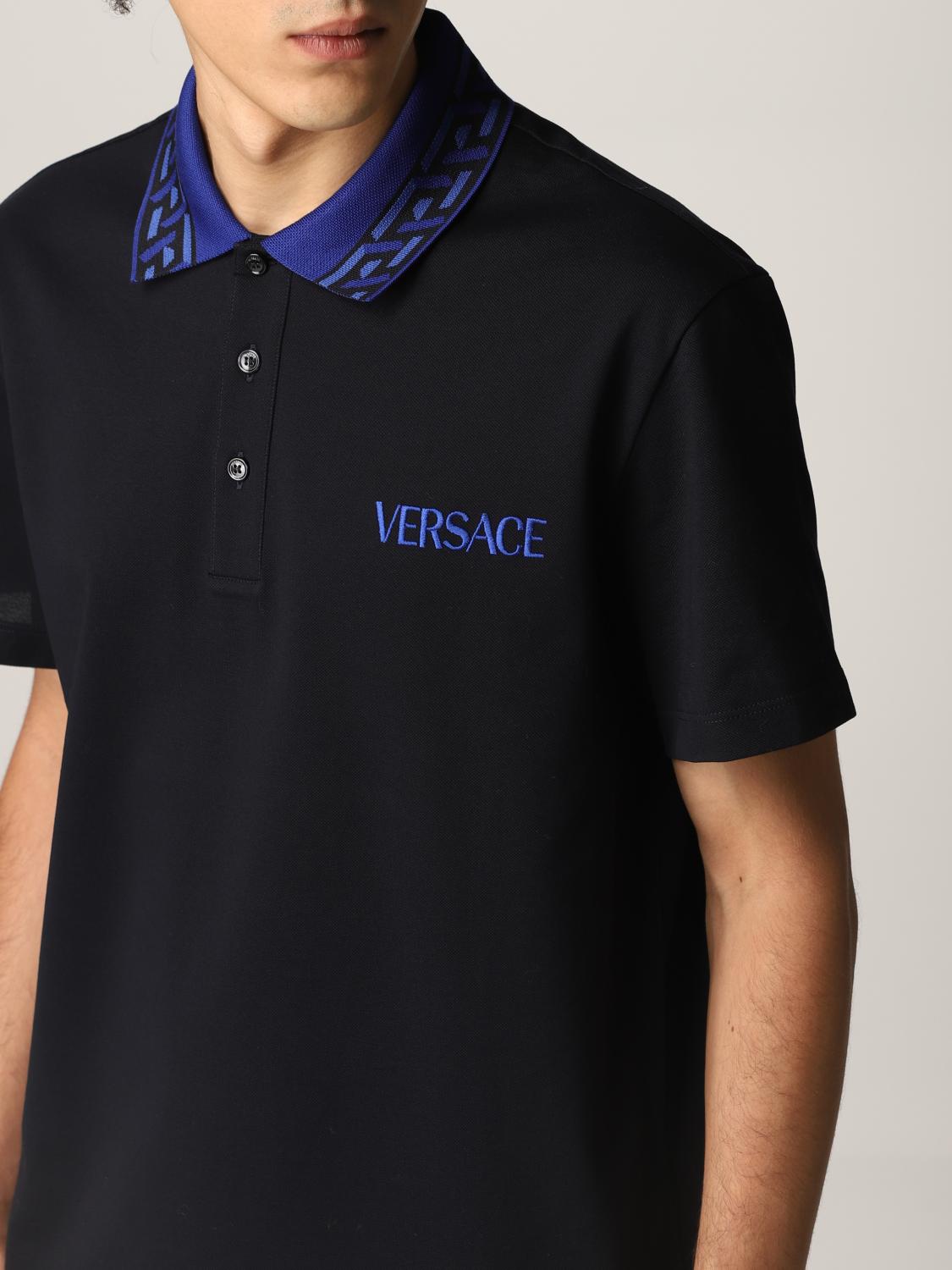 versace polo blue