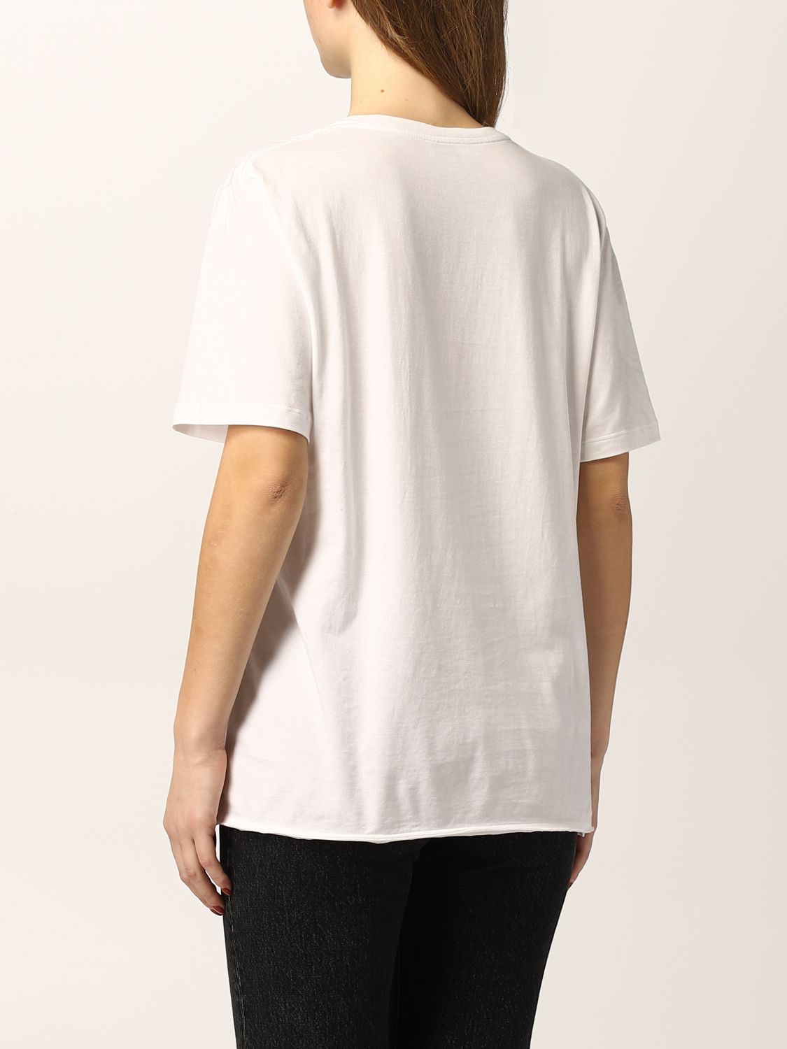 Camiseta Saint Laurent: Camiseta mujer Saint Laurent blanco 3