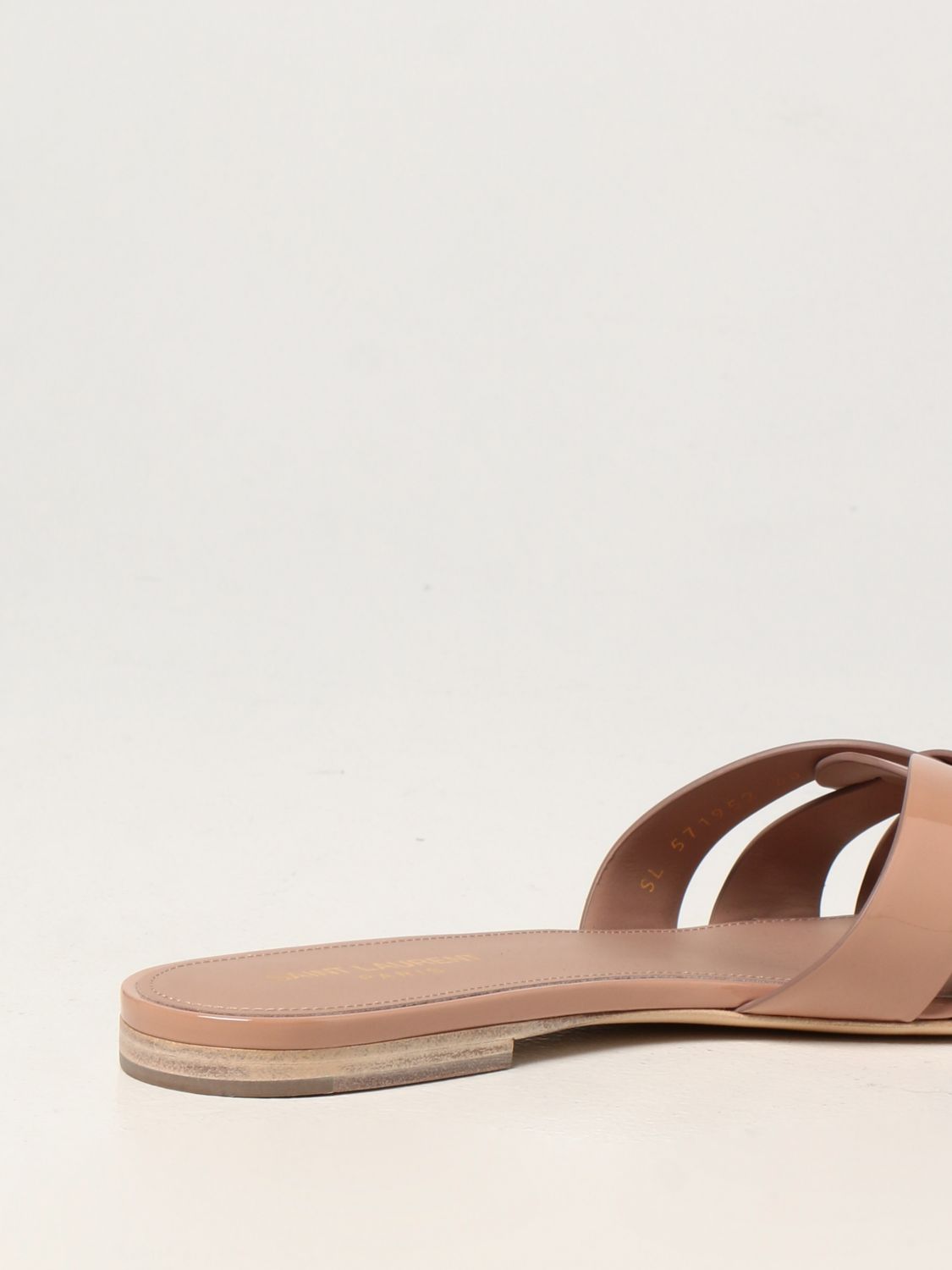 Sandalias planas Saint Laurent: Zapatos mujer Saint Laurent rosa pálido 3