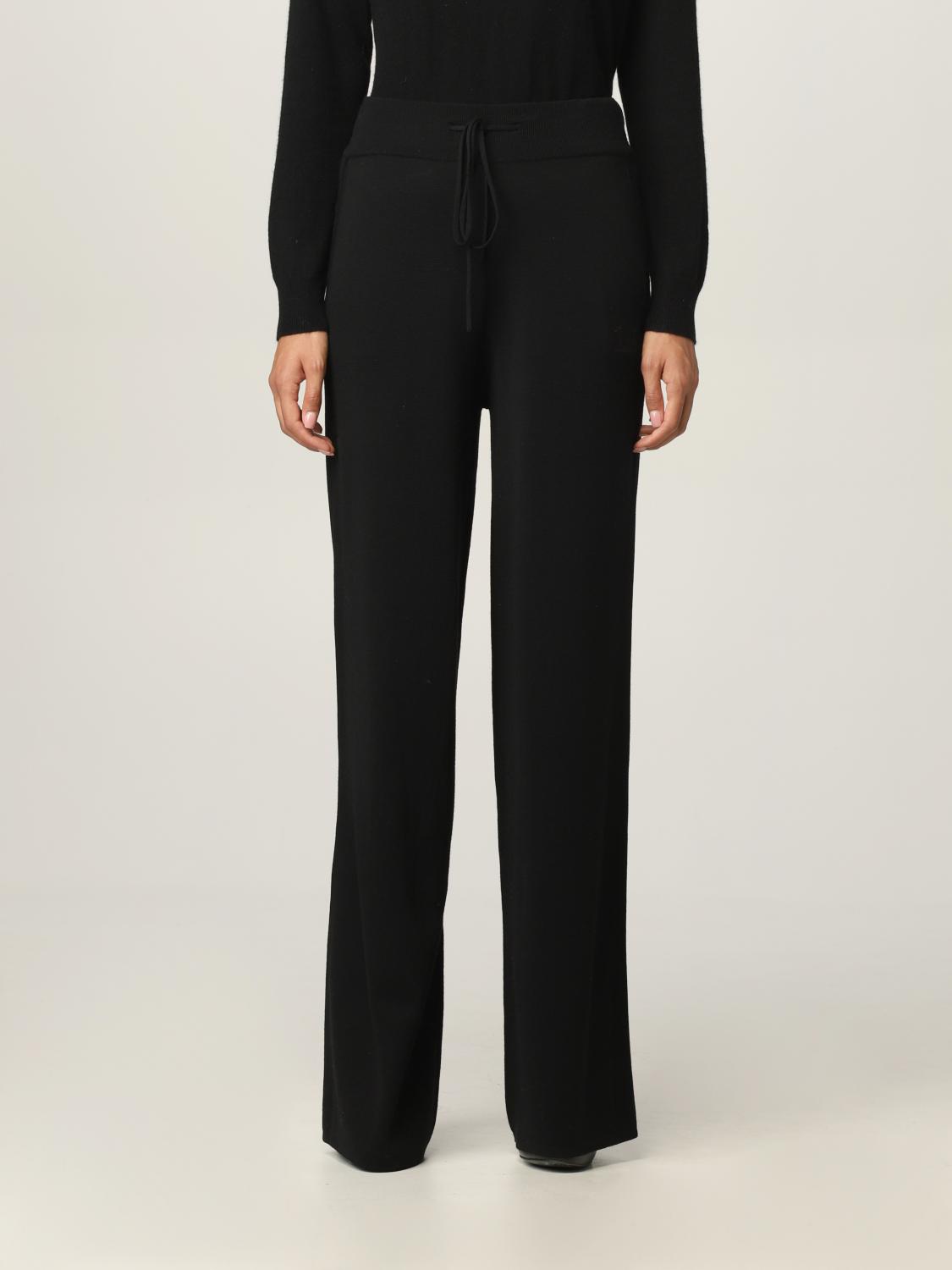 MAX MARA: Pantalone in lana - Nero | Pantalone Max Mara 13360213600 GIOVE  GIGLIO.COM