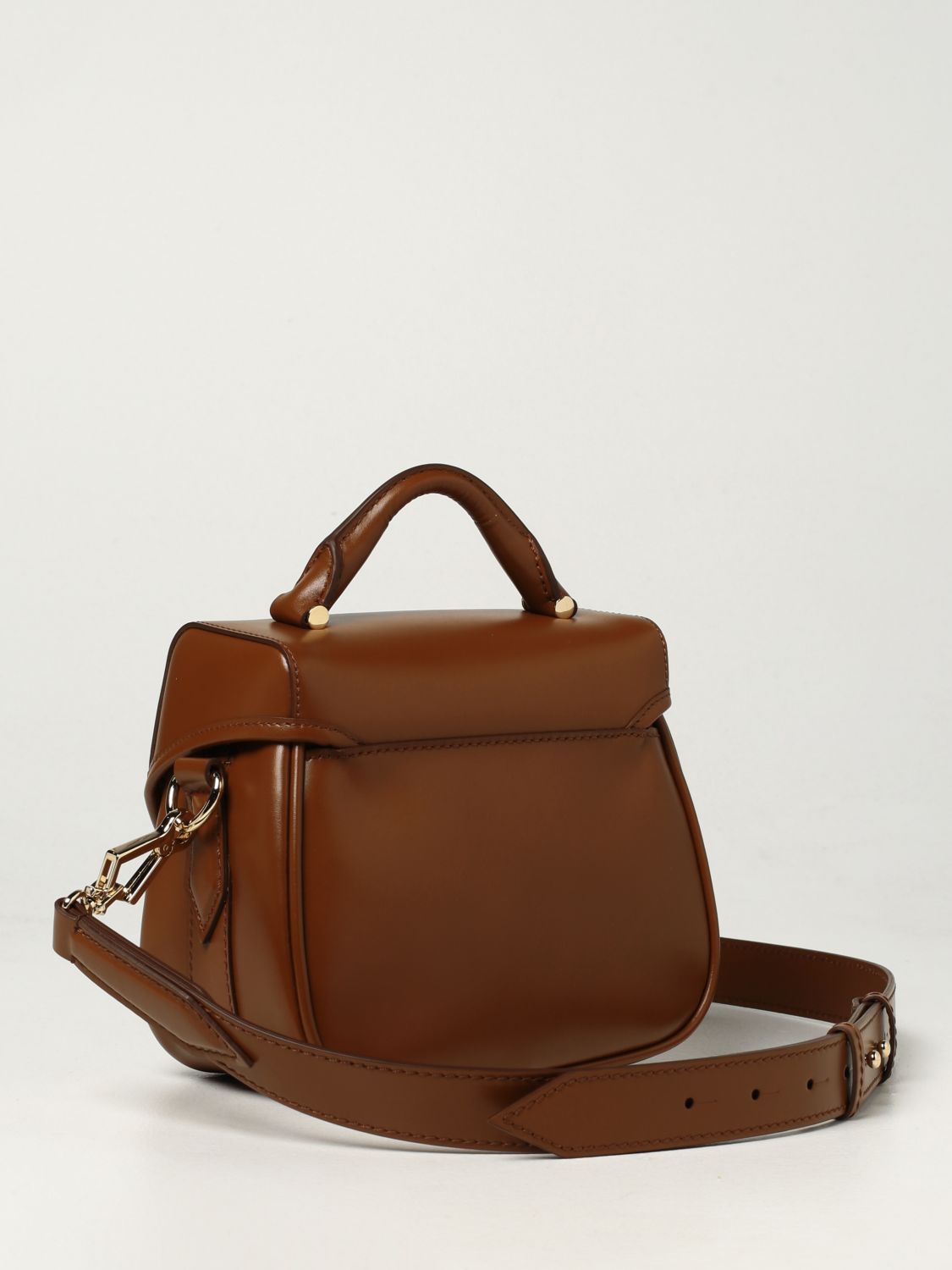 Handbag Max Mara: Max Mara Anna Petite leather bag amber 3