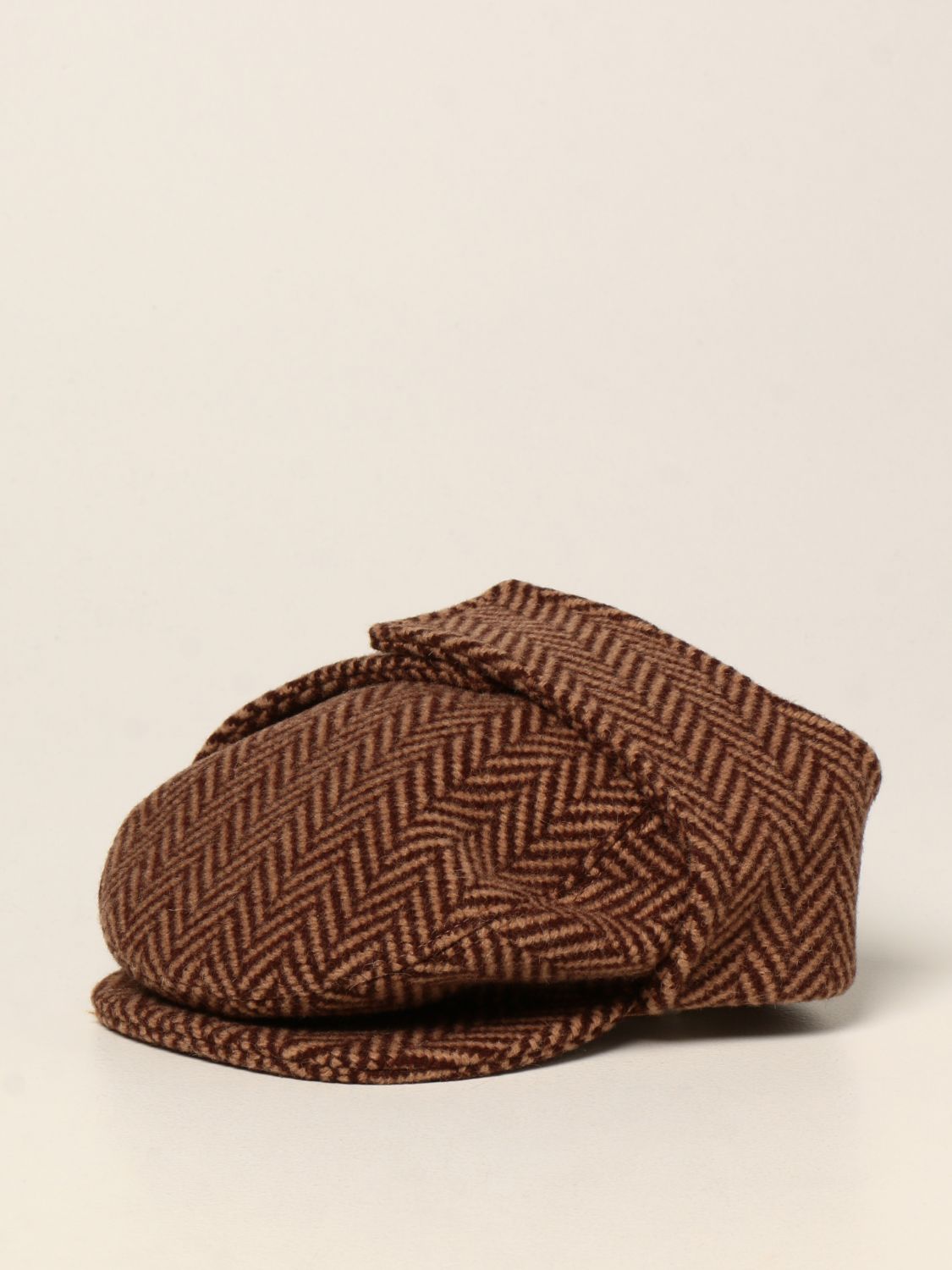 Hat Max Mara: Max Mara hat in virgin wool and Alpaca leather 1