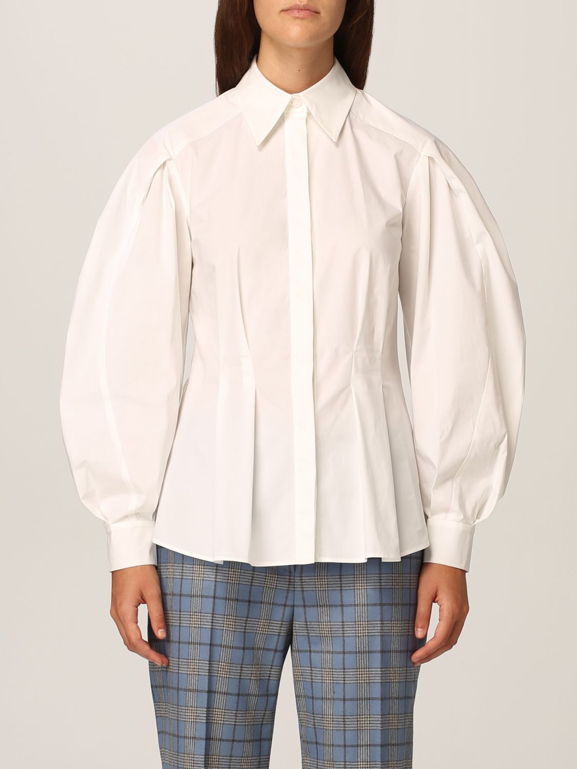 ALBERTA FERRETTI: shirt cotton blend Shirt Alberta Ferretti Women White | Shirt Alberta 0209 6629 GIGLIO.COM