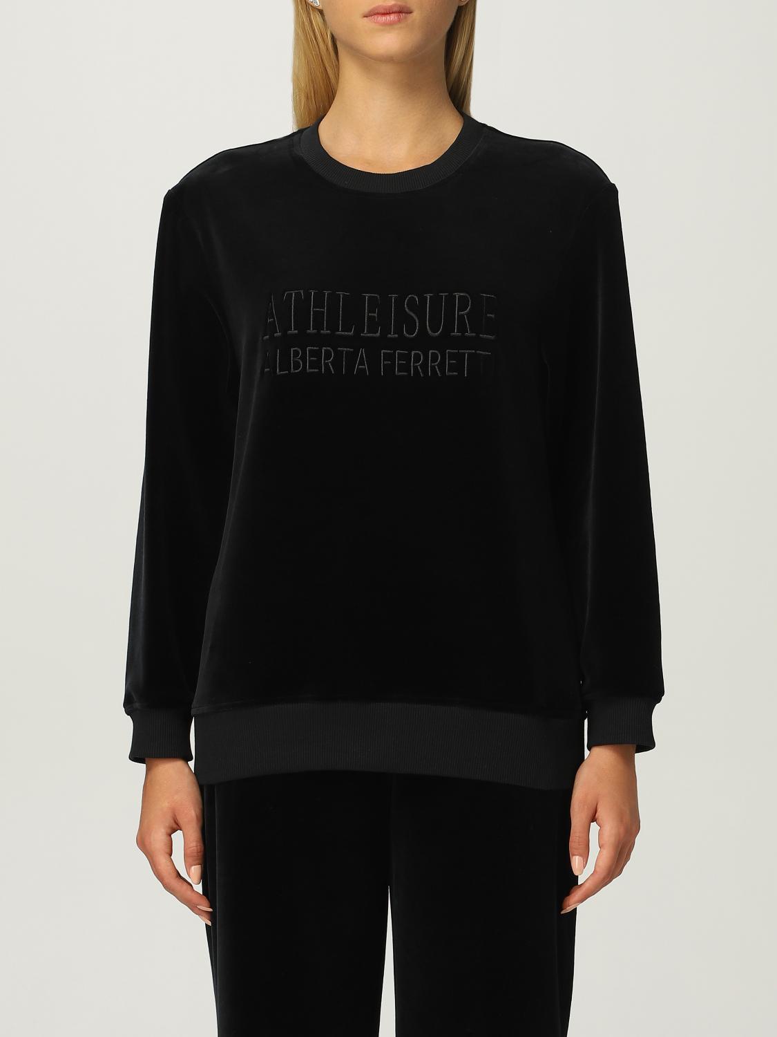 womens black crewneck