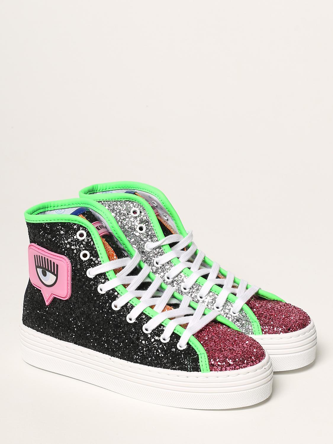 High Eyelike Chiara Ferragni glitter trainers