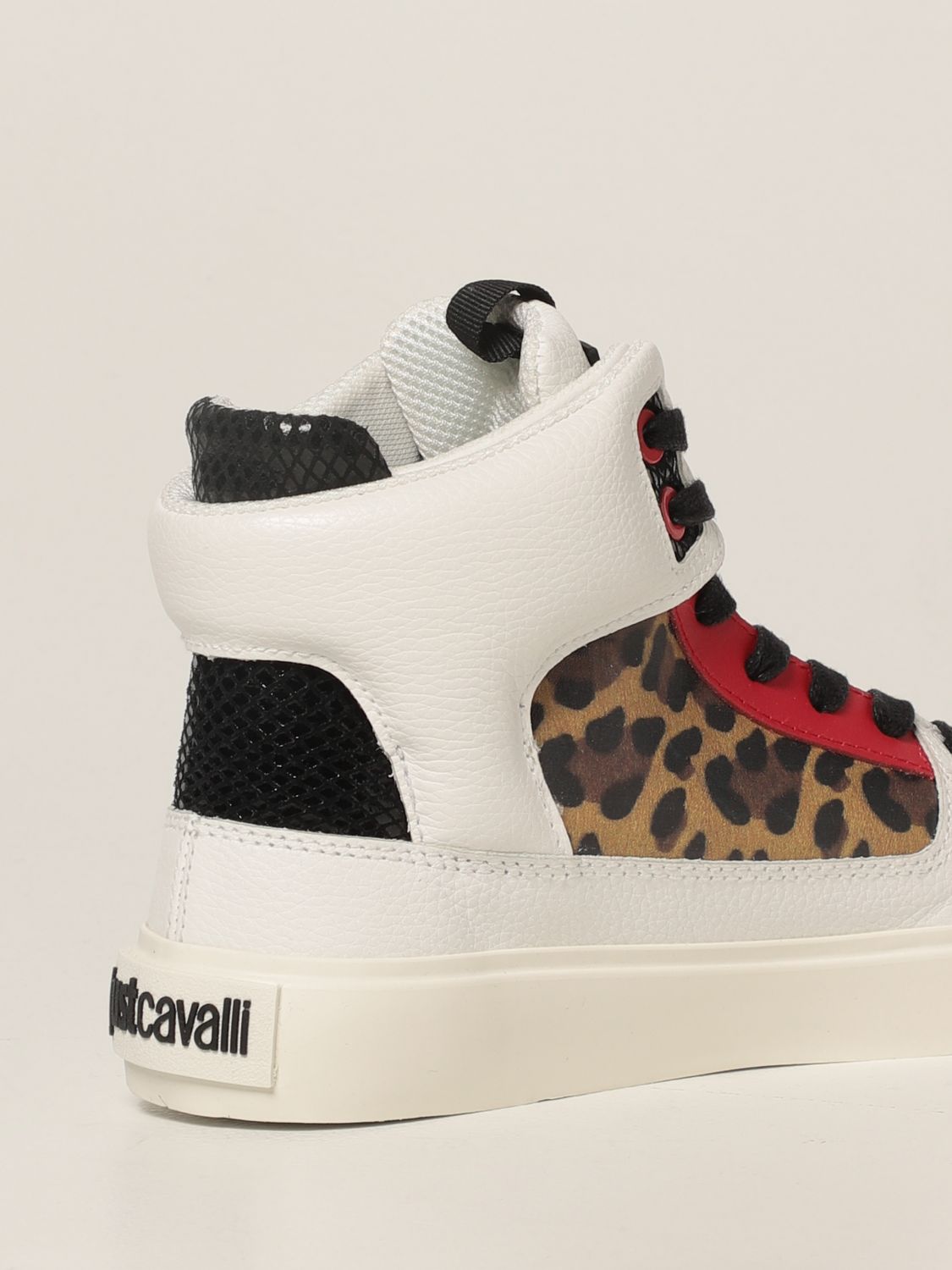 Sneakers Just Cavalli: Just Cavalli high top sneakers in leather white 3