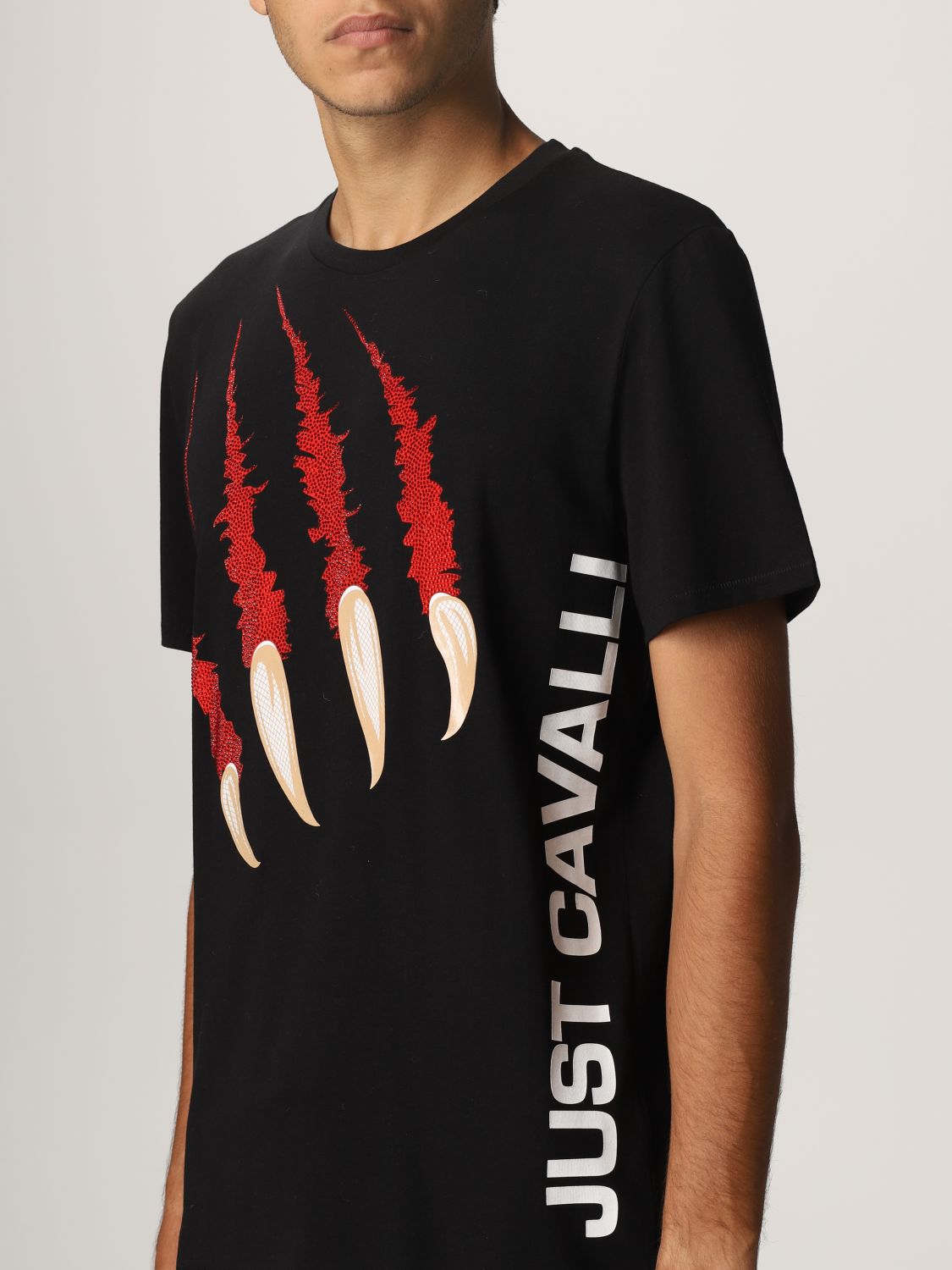 T-shirt Just Cavalli: T-shirt men Just Cavalli black 3
