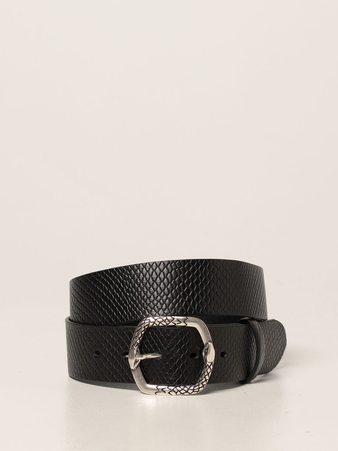 Belt Just Cavalli: Just Cavalli belt in leather with python effect black 1