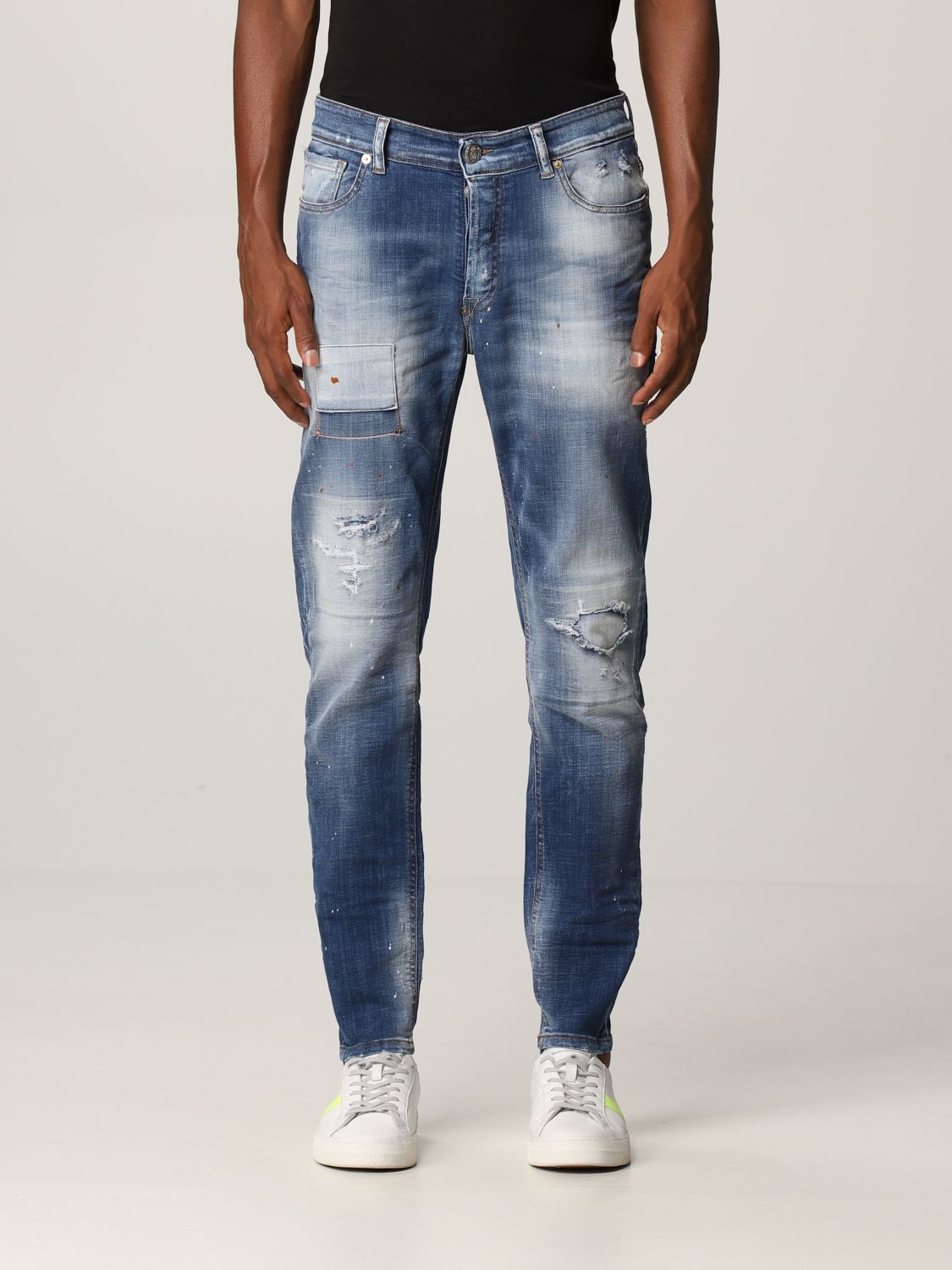 PMDS: jeans for man - Stone Washed | Pmds jeans 04179 online on GIGLIO.COM