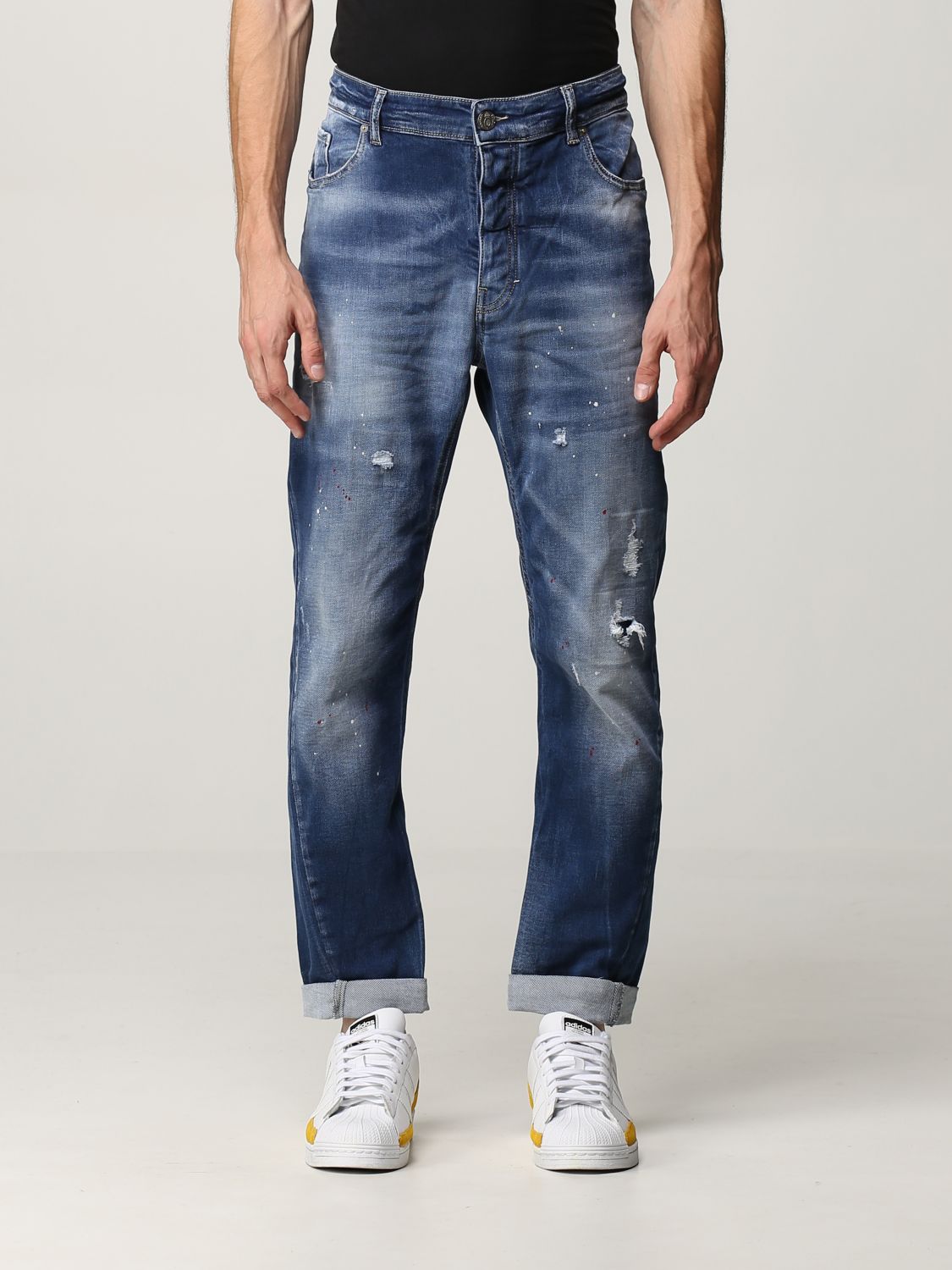 PMDS: jeans for man - Stone Washed | Pmds jeans 03527 online on GIGLIO.COM